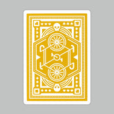 Yellow Wheel Playing Cards